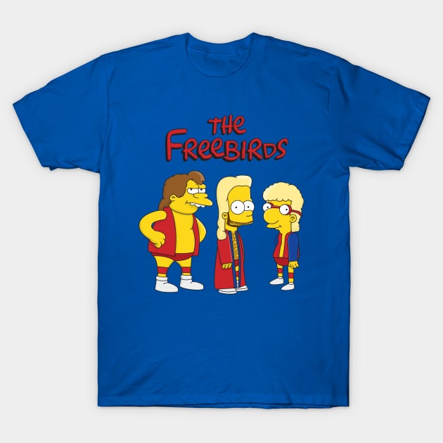 The Fabulous Freebirds - Simpsons T-Shirt by Mark Out Market